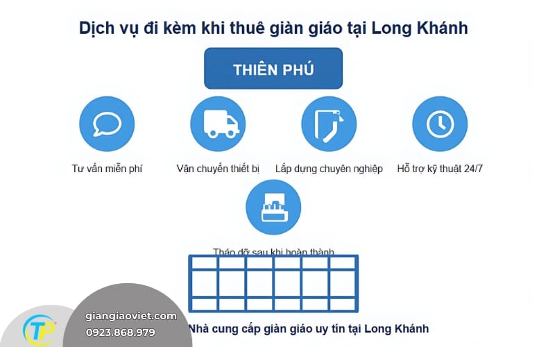 Dịch Vụ Thuê Giàn Giáo Tại Long Khánh Chuyên Nghiệp 7 Dịch vụ đi kèm khi thuê giàn giáo Thiên Phú