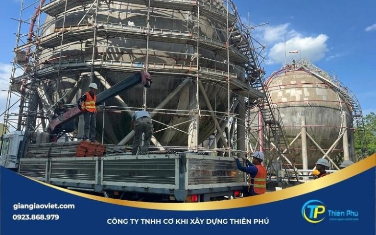Bộ giàn giáo nêm Vietform tại công trình xây dựng