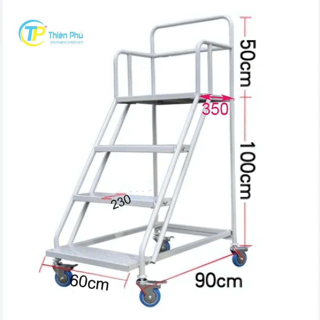 Xe thang di động 1m dùng cho công việc tầm thấp