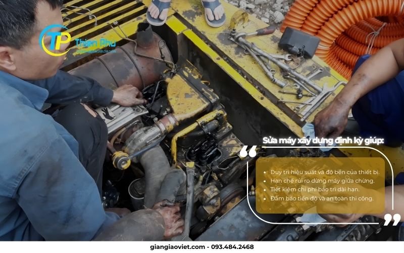 Kỹ thuật kiểm tra máy xây dựng định kỳ