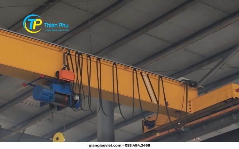 Bảng tra thông số cầu trục dầm đơn, dầm đôi nhà công nghiệp từ 2 tấn đến 50 tấn